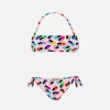 Mädchen-Bikini mit Make-up-Aufdruck