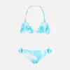 Mädchen-Bikini mit Palmen-Print