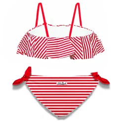 Mädchen-Bikini mit roten Streifen