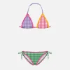 Mädchen-Bikini mit Wellenbesatz