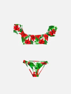 MÄDCHEN-BIKINI ROMANTISCHER IBISCUS