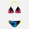 Mädchen-Bikini-Palmen-Farbverlaufsdruck