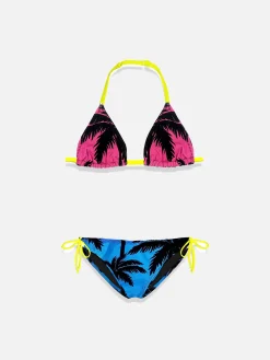 Mädchen-Bikini-Palmen-Farbverlaufsdruck