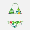Mädchen-Bikini-Papageien-Druck