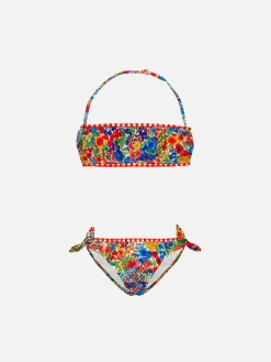 Mädchen-Bralette-Bikini | Hergestellt aus Liberty-Stoff