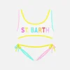 Mädchen-Bralette-Bikini mit St. Barth-Aufnähern