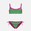Mädchen-Bralette-Bikini mit Stickerei