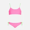 Mädchen-Bralette-Bikini mit Herzen