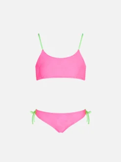 Mädchen-Bralette-Bikini mit Herzen