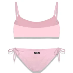 Mädchen-Bralette-Bikini mit St. Barth-Glitzerlogo