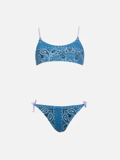 Mädchen-Denim-Bandanna-Bralette-Bikini Jaiden