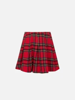 Mädchen-Flanellrock mit Tartan-Print