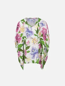 Mädchenkaftan mit Blumendruck
