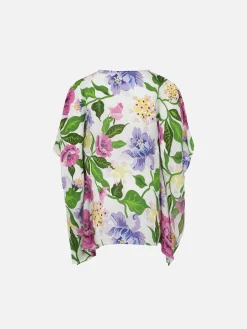 Mädchenkaftan mit Blumendruck