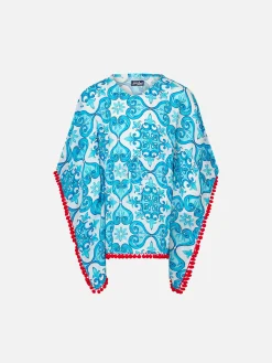 Mädchenkaftan mit Maiolika-Aufdruck
