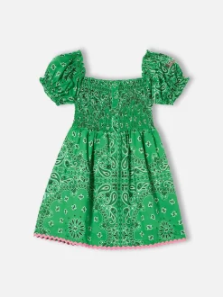 Mädchenkleid mit Bandana-Print