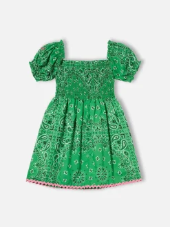 Mädchenkleid mit Bandana-Print