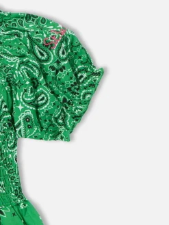 Mädchenkleid mit Bandana-Print
