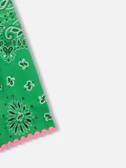 Mädchenkleid mit Bandana-Print