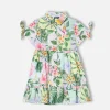 Mädchenkleid mit Blumendruck