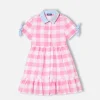 Mädchenkleid mit Gingham-Print