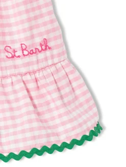 Mädchenkleid mit Gingham-Print