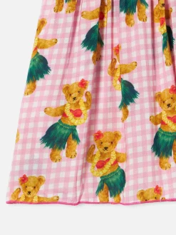 Mädchenkleid mit hawaiianischem Bärenmuster