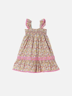 Mädchenkleid mit Liberty-Blumendruck | Hergestellt aus Liberty-Stoff