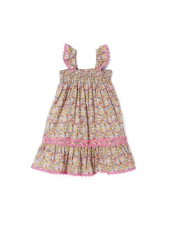 Mädchenkleid mit Liberty-Blumendruck | Hergestellt aus Liberty-Stoff