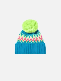 Mädchenmütze mit Pompon
