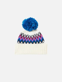 Mädchenmütze mit Pompon