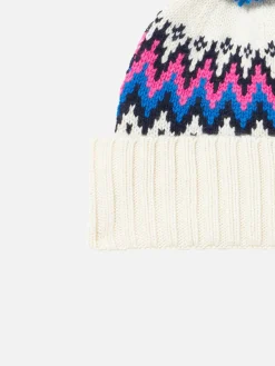 Mädchenmütze mit Pompon