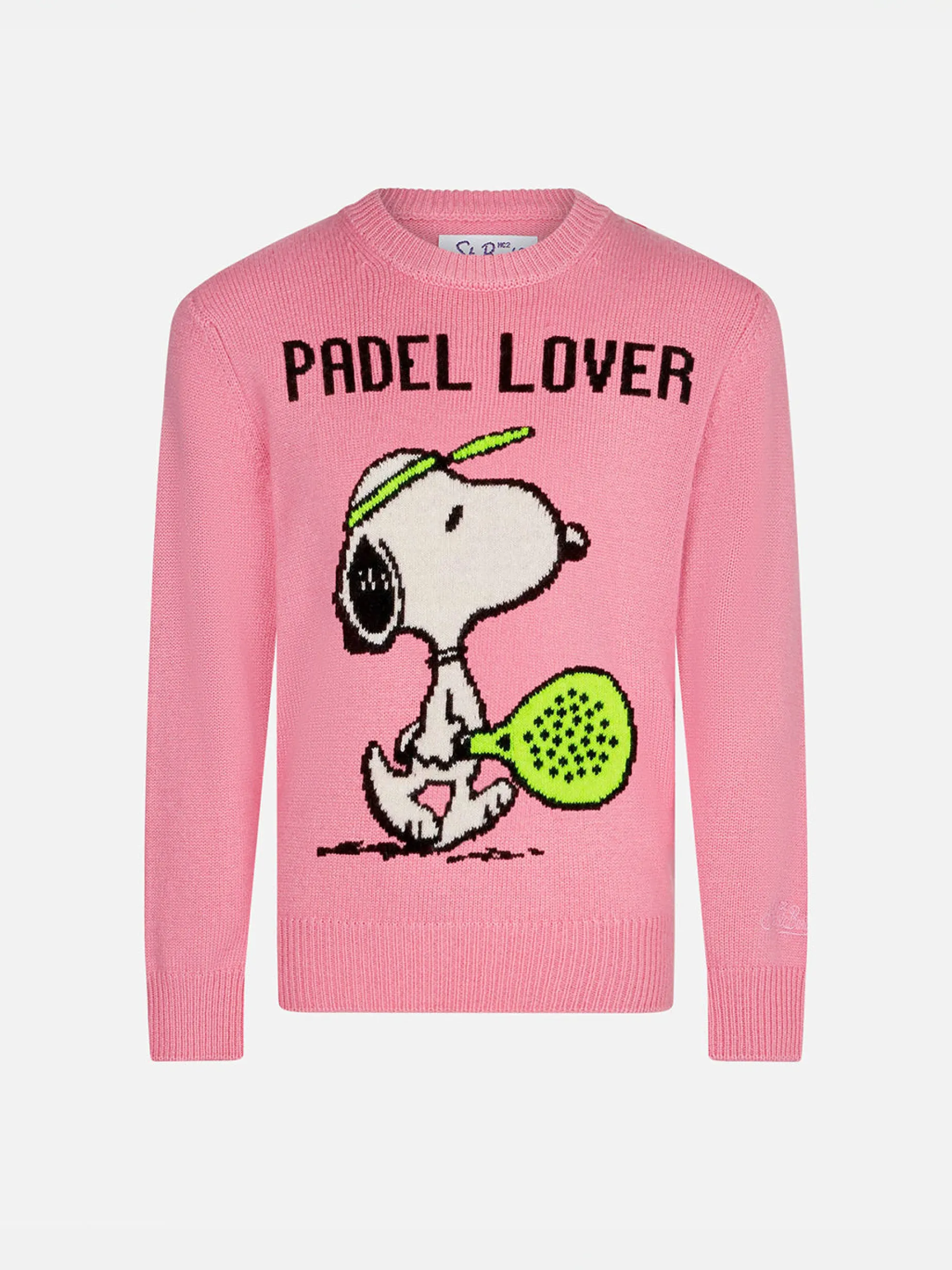 Mädchenpullover mit Rundhalsausschnitt und Snoopy Padel-Aufdruck | SNOOPY PEANUTS™ SONDEREDITION