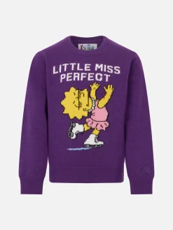 Mädchenpullover mit Rundhalsausschnitt und Lisa-Simpson-Aufdruck | DIE SIMPSON-SONDERAUSGABE