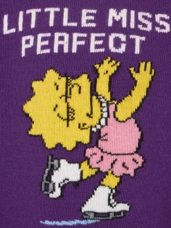 Mädchenpullover mit Rundhalsausschnitt und Lisa-Simpson-Aufdruck | DIE SIMPSON-SONDERAUSGABE