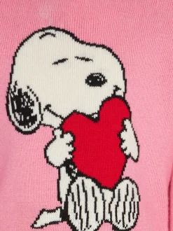 Mädchenpullover mit Snoopy-Print und „Love me“-Stickerei | Peanuts™ Sonderausgabe
