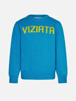 Mädchenpullover mit Viziata-Print