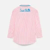 Mädchenshirt mit Gingham-Print