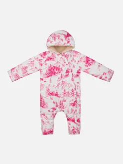 Mädchen-Skianzug Glace mit Toile de Jout-Print