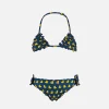 Mädchen-Triangel-Bikini mit Aufdruck