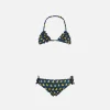 Mädchen-Triangel-Bikini mit Aufdruck
