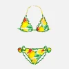 Mädchen-Triangel-Bikini mit Zitronenprint