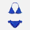 Mädchen-Triangel-Bikini mit Chili-Pfeffer-Print
