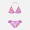 Mädchen-Triangel-Bikini mit Muster