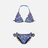 Mädchen-Triangel-Bikini mit Sternenprint