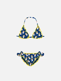 Mädchen-Triangel-Bikini mit Estathé-Print | Estathé® Sonderedition