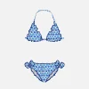 Mädchen-Triangel-Bikini mit Seestern-Print