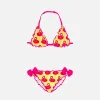 Mädchen-Triangel-Bikini mit Flamingo-Print