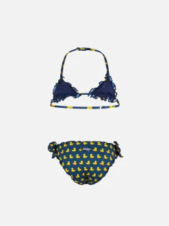 Mädchen-Triangel-Bikini mit Aufdruck