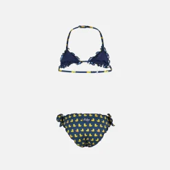 Mädchen-Triangel-Bikini mit Aufdruck